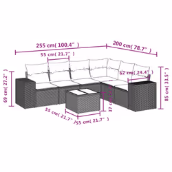 VidaXL 3222617 set mobili da esterno - Vista aggiuntiva 8
