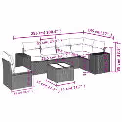 VidaXL 3222624 set mobili da esterno - Vista aggiuntiva 8