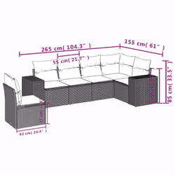 VidaXL 3222625 set mobili da esterno - Vista aggiuntiva 7
