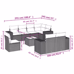 VidaXL 3222839 set mobili da esterno - Vista aggiuntiva 8