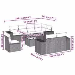 VidaXL 3222851 set mobili da esterno - Vista aggiuntiva 8