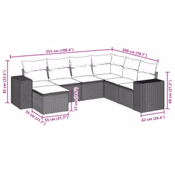 VidaXL 3222897 set mobili da esterno - Vista aggiuntiva 8
