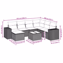 VidaXL 3222907 set mobili da esterno - Vista aggiuntiva 8