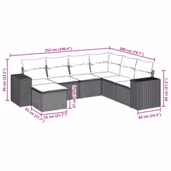 VidaXL 3222912 set mobili da esterno - Vista aggiuntiva 8