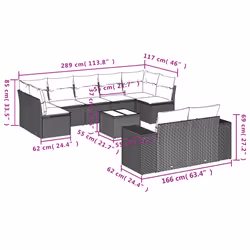 VidaXL 3223019 set mobili da esterno - Vista aggiuntiva 8