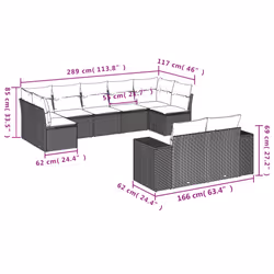 VidaXL 3223025 set mobili da esterno - Vista aggiuntiva 7