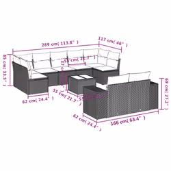 VidaXL 3223029 set mobili da esterno - Vista aggiuntiva 8