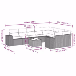 VidaXL 3223041 set mobili da esterno - Vista aggiuntiva 8