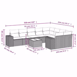 VidaXL 3223051 set mobili da esterno - Vista aggiuntiva 8