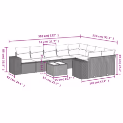 VidaXL 3223052 set mobili da esterno - Vista aggiuntiva 8