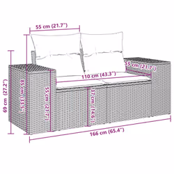 VidaXL 3223087 set mobili da esterno - Vista aggiuntiva 8
