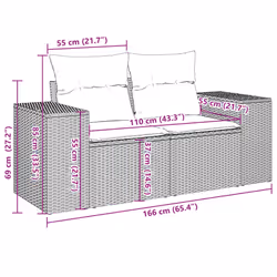 VidaXL 3223098 set mobili da esterno - Vista aggiuntiva 8