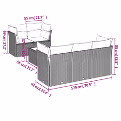 VidaXL 3217248 set mobili da esterno