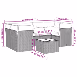 VidaXL 3217256 set mobili da esterno
