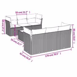 VidaXL 3217268 set mobili da esterno