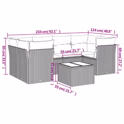 VidaXL 3217269 set mobili da esterno