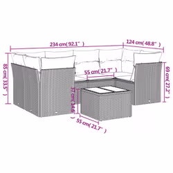 VidaXL 3217272 set mobili da esterno Grigio scuro - Vista aggiuntiva 3