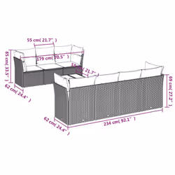 VidaXL 3217280 set mobili da esterno