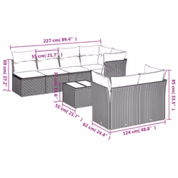 VidaXL 3217288 set mobili da esterno
