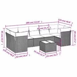 VidaXL 3217289 set mobili da esterno