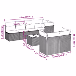 VidaXL 3217298 set mobili da esterno