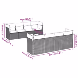 VidaXL 3217305 set mobili da esterno