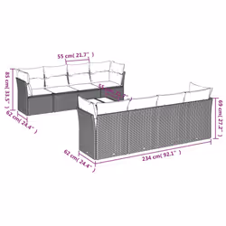 VidaXL 3217310 set mobili da esterno