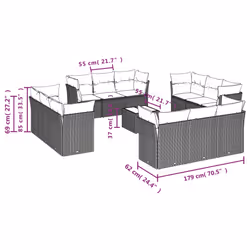 VidaXL 3217330 set mobili da esterno