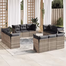 VidaXL 3217332 set mobili da esterno Grigio scuro - Vista aggiuntiva 2