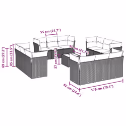 VidaXL 3217342 set mobili da esterno - Vista aggiuntiva 3