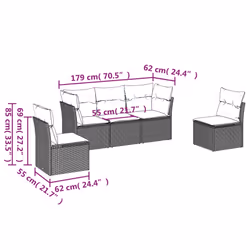 VidaXL 3217349 set mobili da esterno - Vista aggiuntiva 3