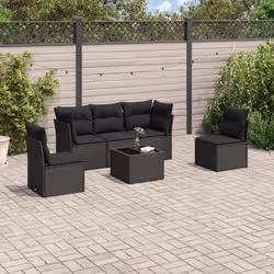 VidaXL 3217355 set mobili da esterno Nero - Vista aggiuntiva 2