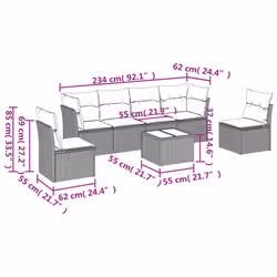 VidaXL 3217369 set mobili da esterno - Vista aggiuntiva 3