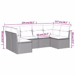 VidaXL 3217385 set mobili da esterno