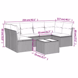 VidaXL 3217392 set mobili da esterno - Vista aggiuntiva 3