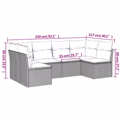 VidaXL 3217398 set mobili da esterno
