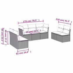 VidaXL 3217423 set mobili da esterno - Vista aggiuntiva 3