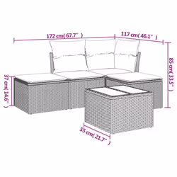 VidaXL 3217486 set mobili da esterno