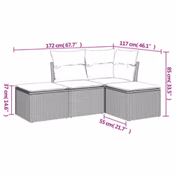 VidaXL 3217492 set mobili da esterno - Vista aggiuntiva 3