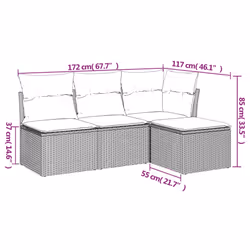 VidaXL 3217495 set mobili da esterno