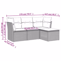 VidaXL 3217546 set mobili da esterno