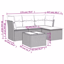 VidaXL 3217548 set mobili da esterno - Vista aggiuntiva 3