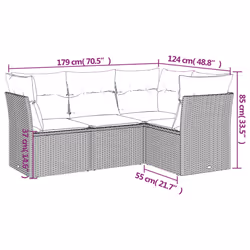VidaXL 3217583 set mobili da esterno