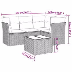 VidaXL 3217590 set mobili da esterno