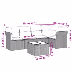 VidaXL 3217595 set mobili da esterno