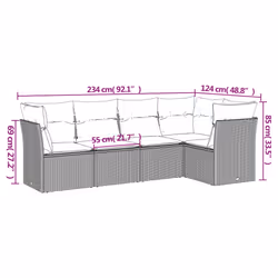 VidaXL 3217603 set mobili da esterno