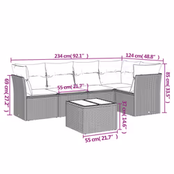 VidaXL 3217605 set mobili da esterno