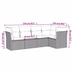 VidaXL 3217608 set mobili da esterno