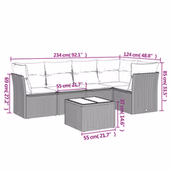 VidaXL 3217609 set mobili da esterno