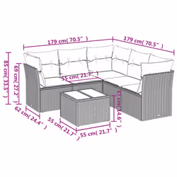 VidaXL 3217633 set mobili da esterno - Vista aggiuntiva 3